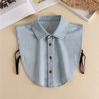 301-02 Color Lace Detachable Fake Collar Blouse Insert for Women