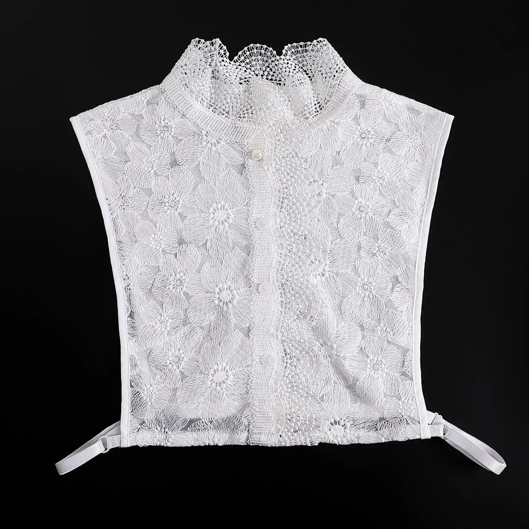 358-01 Color Lace Detachable Fake Collar Blouse Insert for Women