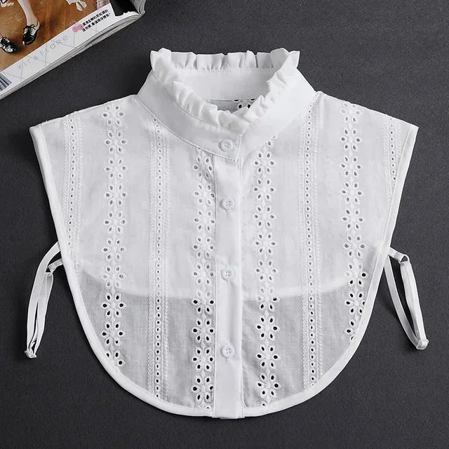 015-02 Color Lace Detachable Fake Collar Blouse Insert for Women