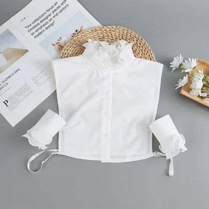L206 Color Lace Detachable Fake Collar Blouse Insert for Women