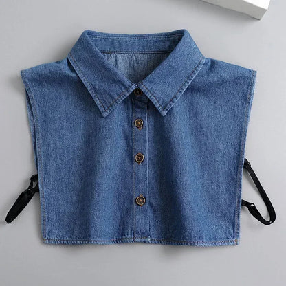 027-01 Color Lace Detachable Fake Collar Blouse Insert for Women
