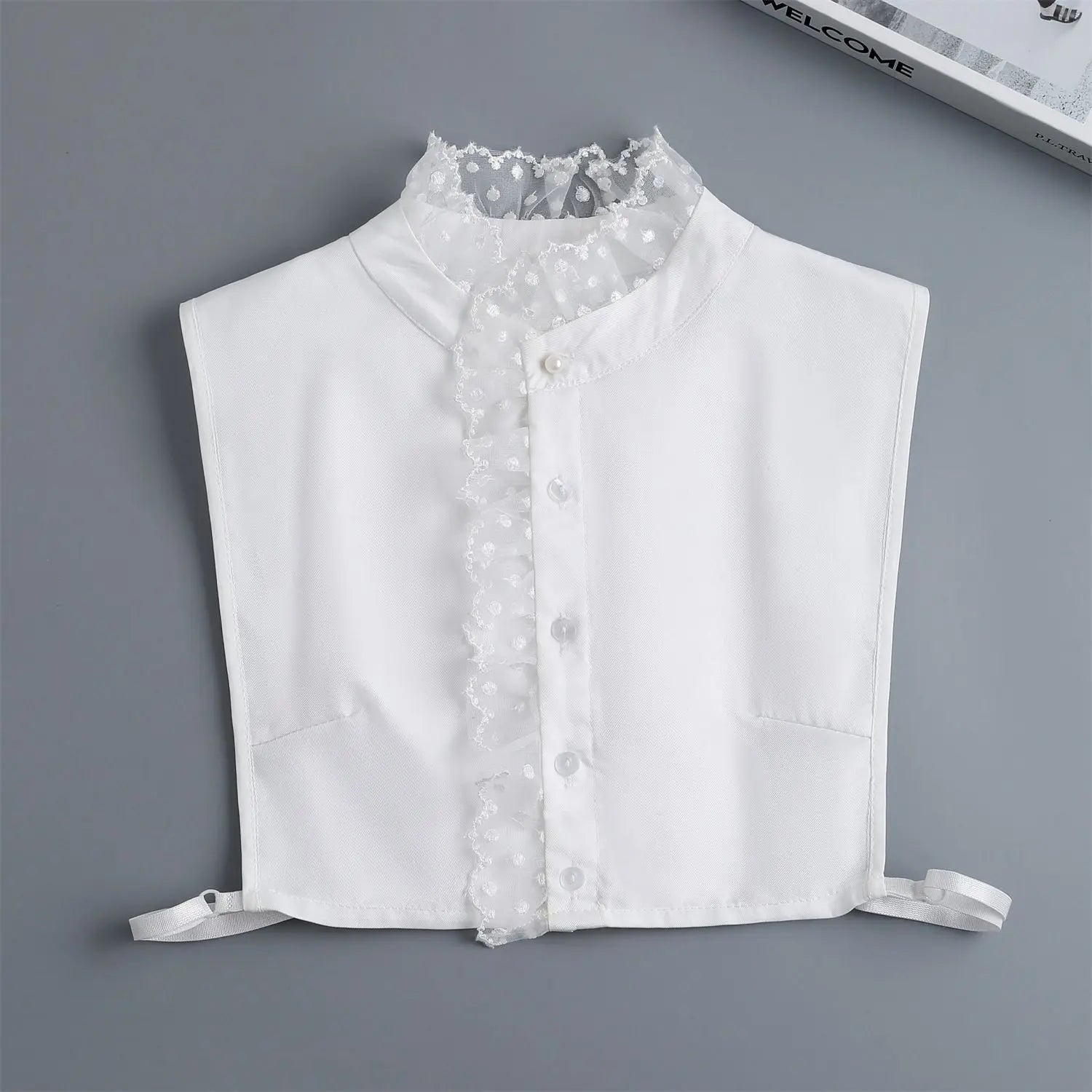 556-01 Color Lace Detachable Fake Collar Blouse Insert for Women