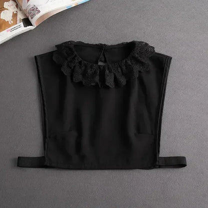 022-01 Color Lace Detachable Fake Collar Blouse Insert for Women