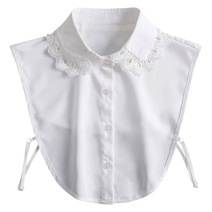 375-01 Color Lace Detachable Fake Collar Blouse Insert for Women